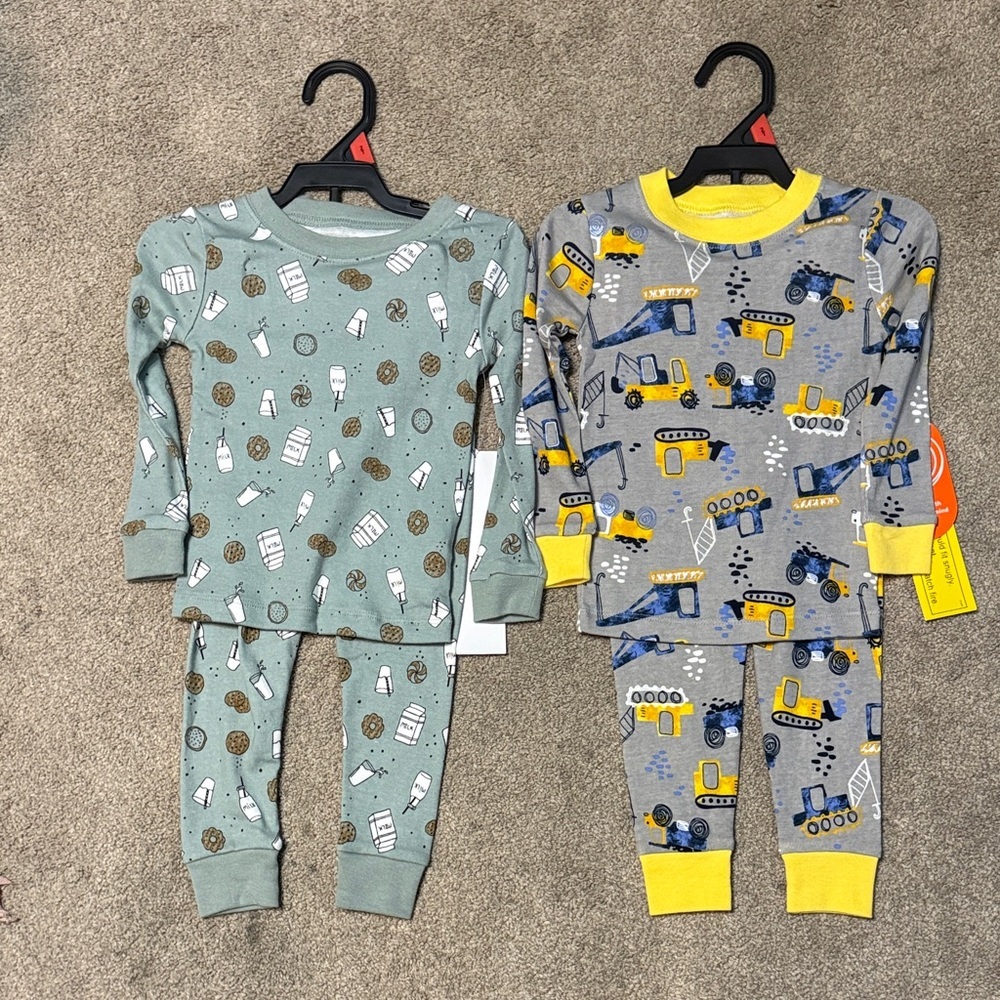 Wonder Nation 2 Piece Pajamas Sets Bundle (2) Size 2T NWT